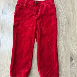 Gymboree Red Kids velvet dress Pants